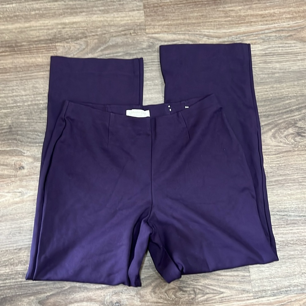 Coldwater Creek purple cropped pants, size PS/P8